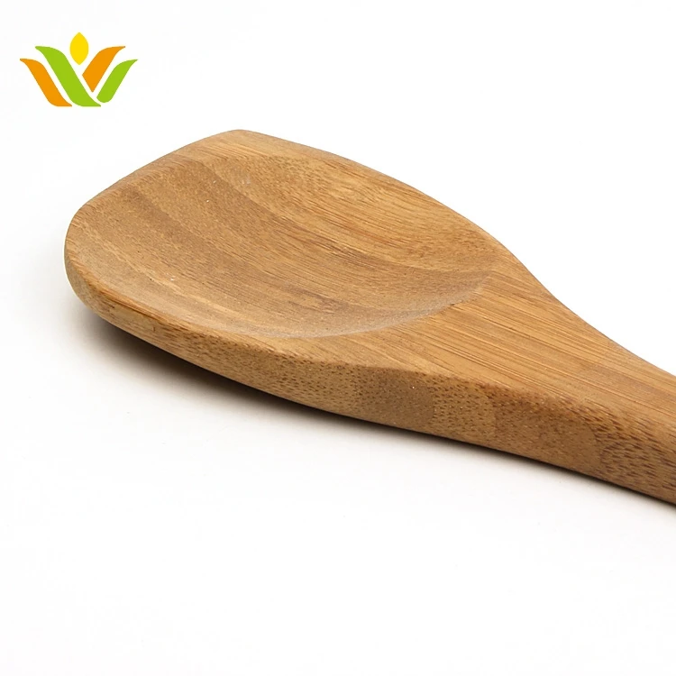 2020 Custom Size Bamboo Flat Bottom Spatula Spoon