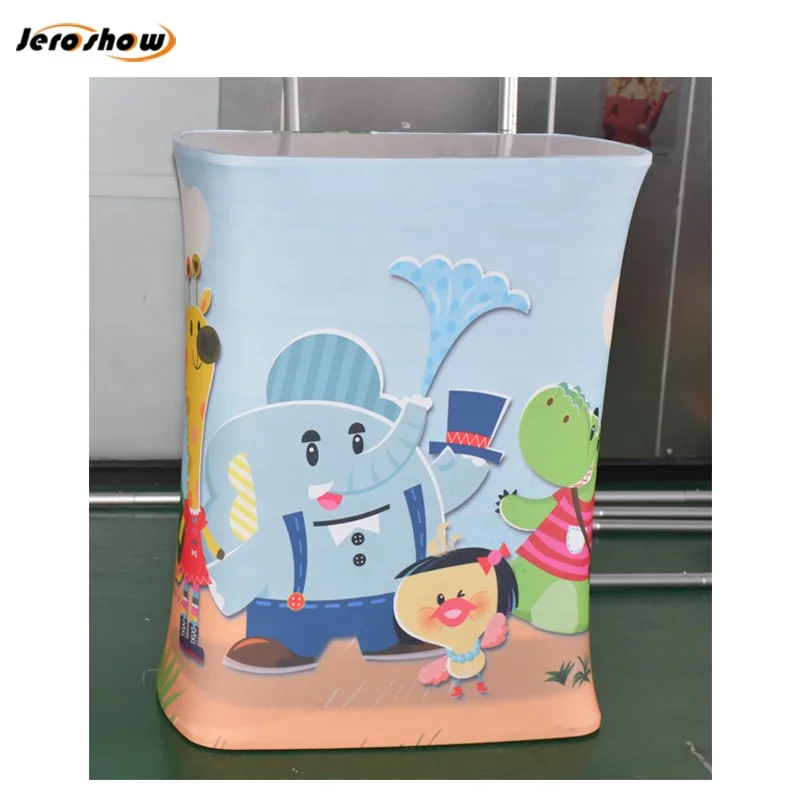 Aluminum Tension Fabric pop up exhibition advertising booth counter luxury promotion table