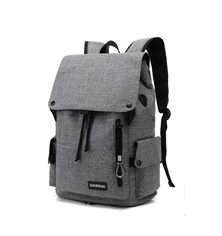 Fashion Casual Backpack Korean Style With Hidden Pocket, Waterproof Unisex Security Backpack Factory