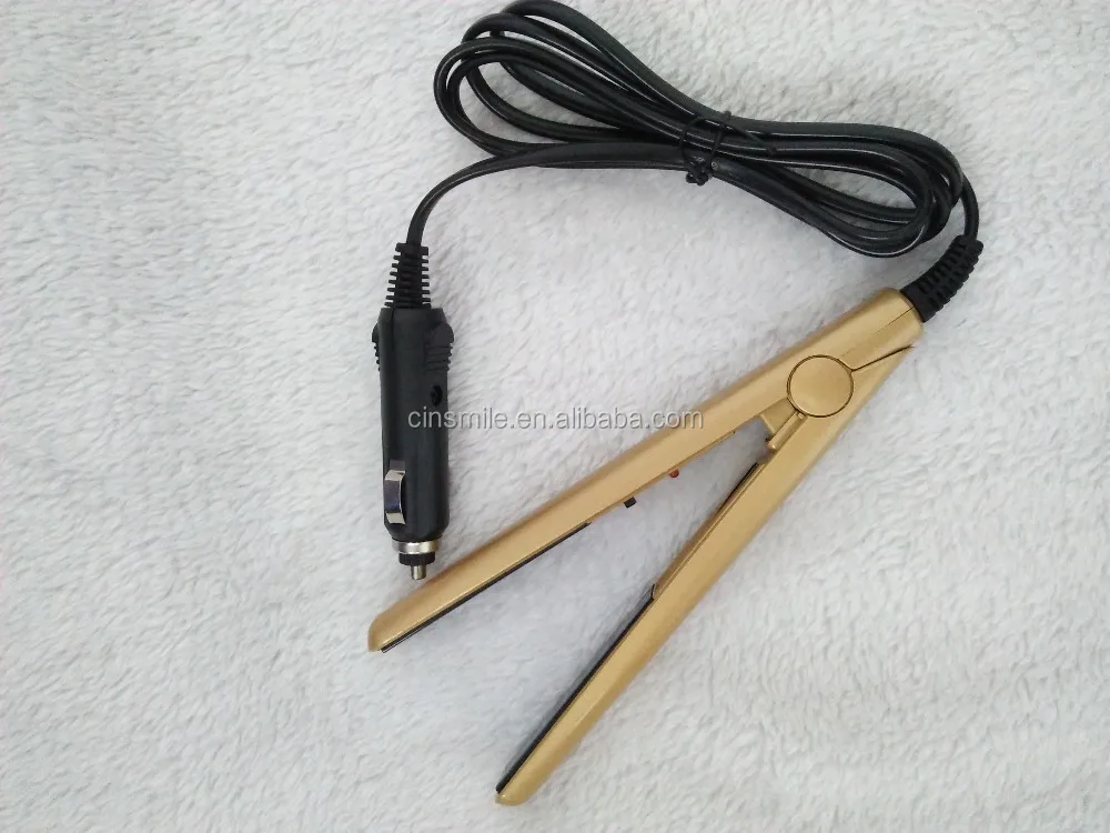 Hot sale mini car-charger hair straightener use in the car