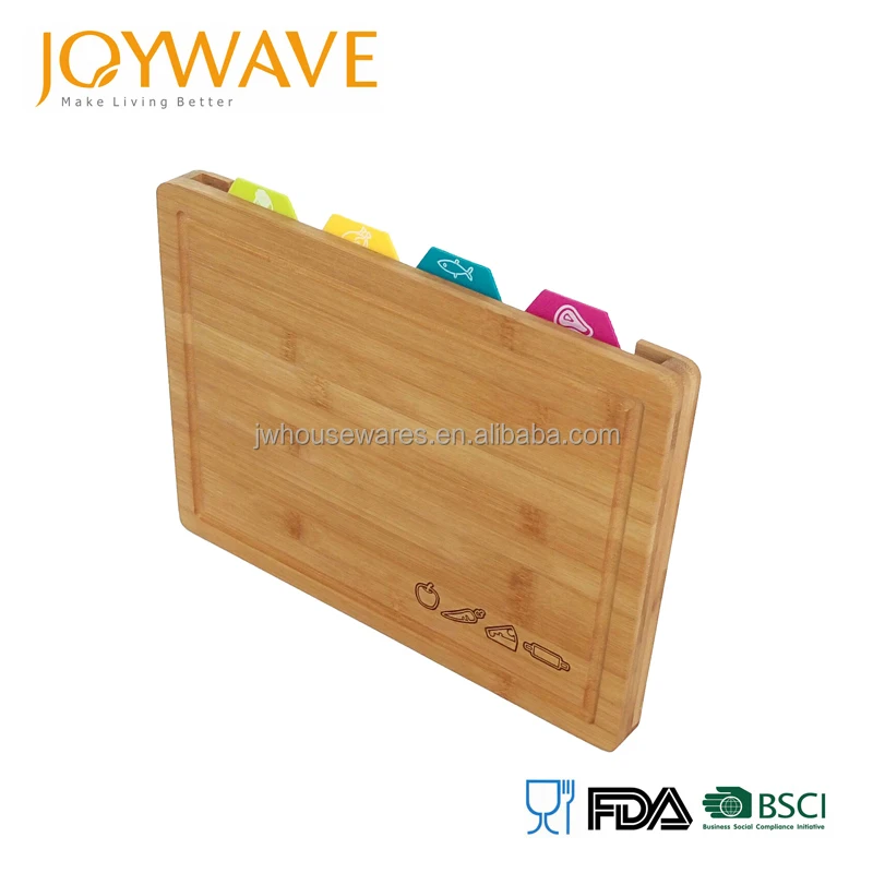New product bamboo pp cutting chopping board set