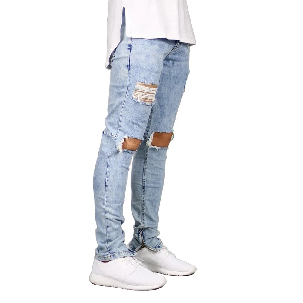 
China Factory Custom Wholesale High Quality Ripped Jeans For Men 