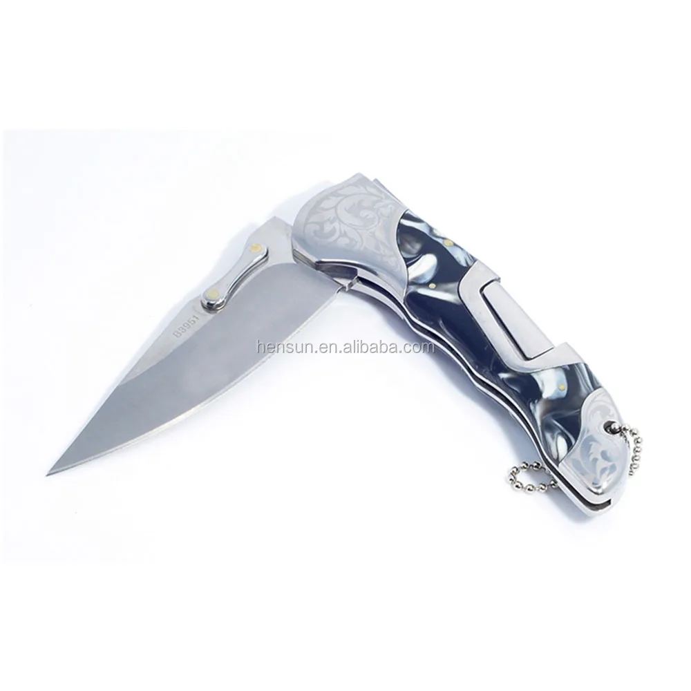 outdoor assistant Stainless steel 420 or 440 survival clasp knife