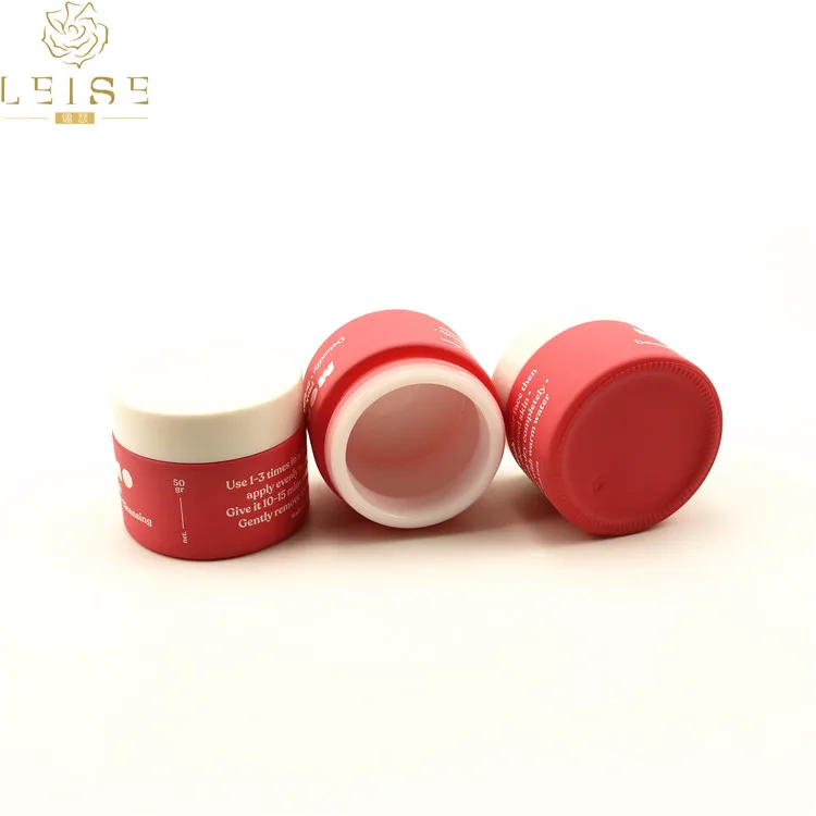 White porcelain cosmetic body butter glass jar for container Primary cosmetic jar packaging ceramic jar cosmetics for container