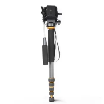Carbon fiber camera monopod for dslr camera foldable monopod kit with rotary pan head