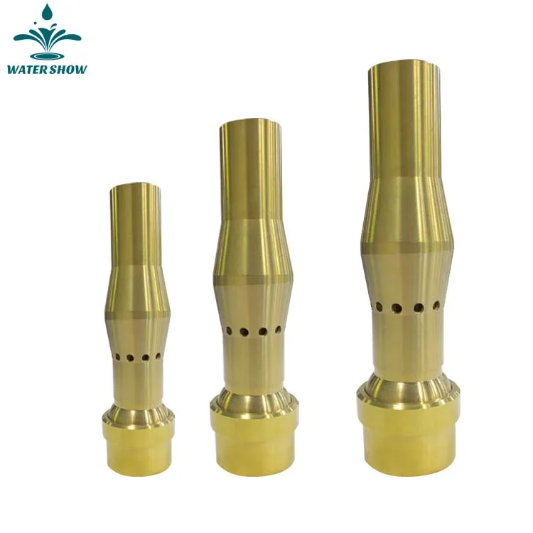 Factory supply full brass many branch jade chopstick shower nozzle 3d dry deck fountain nozzle