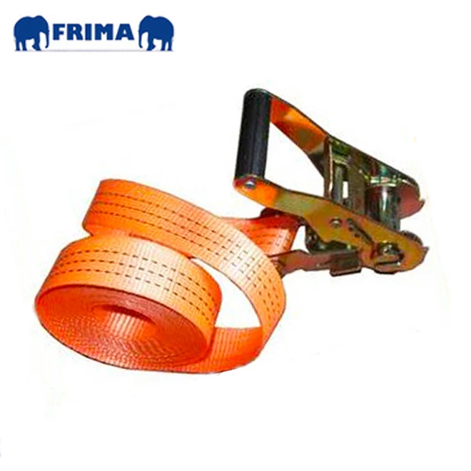 3T/ 40mm/6m Heavy duty  cargo lashing webbing polyester tie down strap with no hook