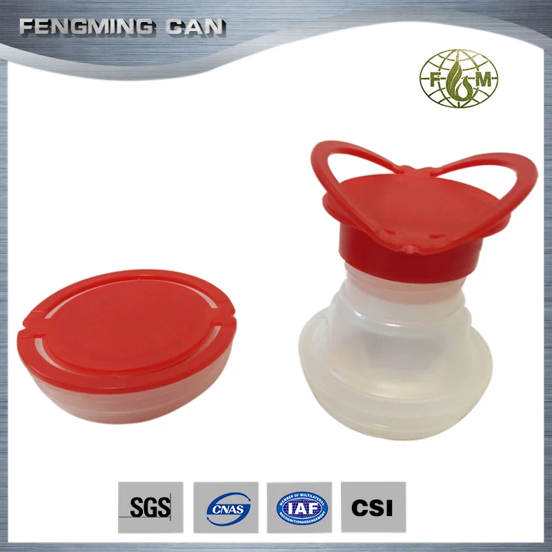 10 liter square metal tin pail with plastic lids