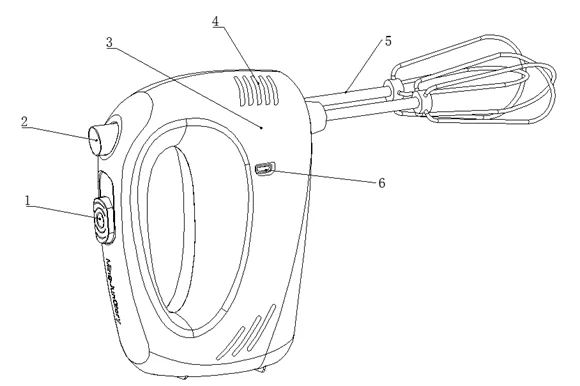 Low MOQ hot sale aid Mixer professional 3 speeds mini electrical hand mixer