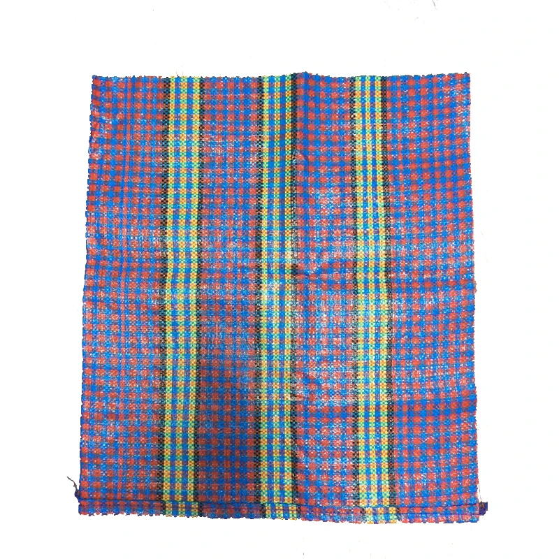 
Factory wholesale pp woven laminated colorful checkerboard bag with handle export to Peru, Africa 