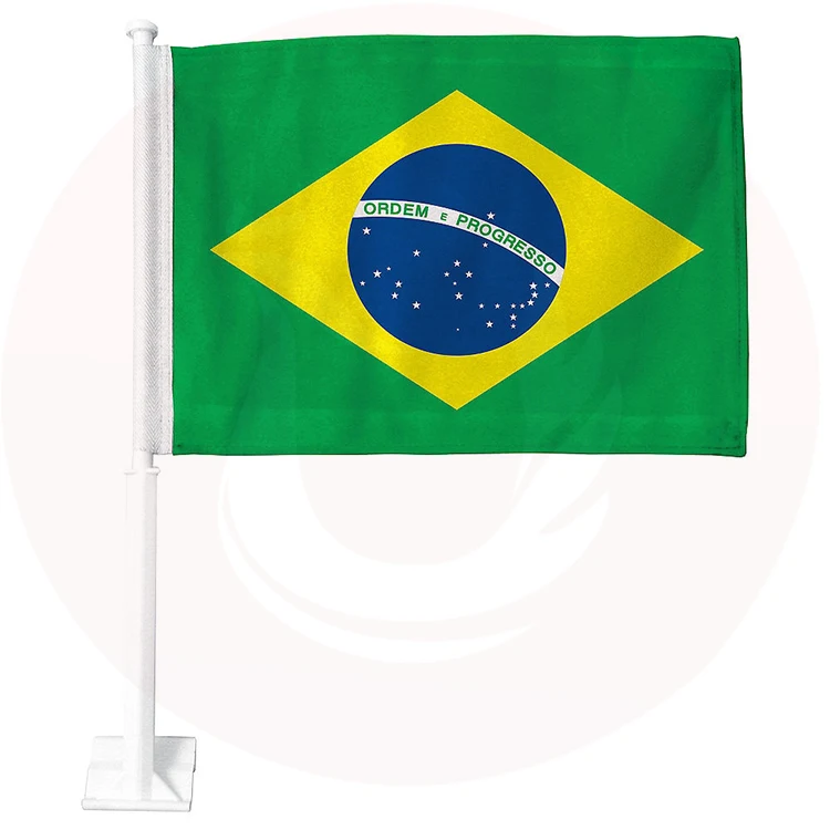 
Custom 12x18 Inches Size Of Poland Car Window Flag For Decoration 