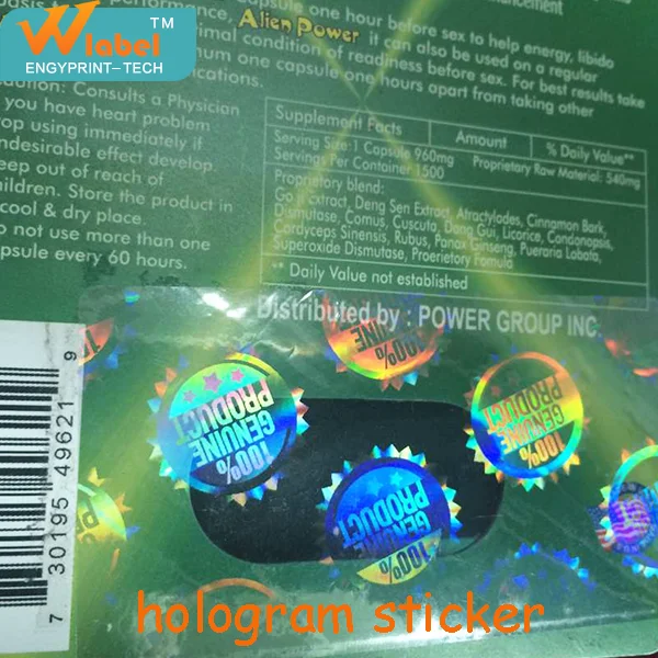 Дешевые Акции Пользовательские Клей голографическая наклейка