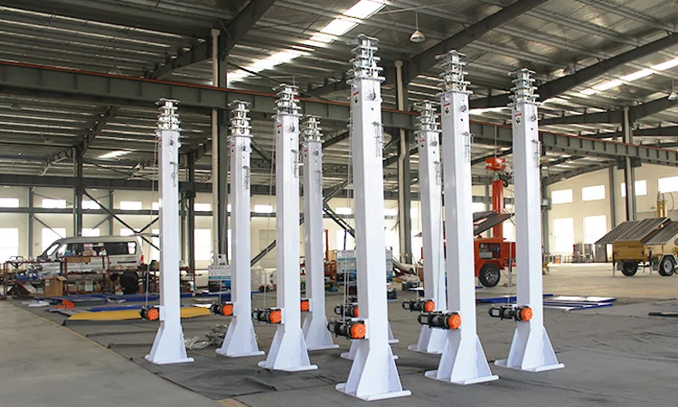 cctv camera pole extended to 5.5 meters