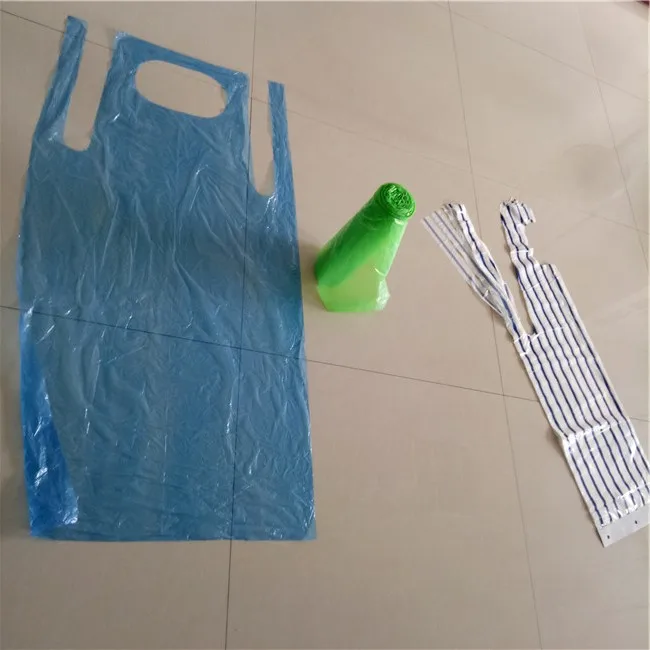 
PE Plastic Disposable Aprons Disposable Bibs For Adult 
