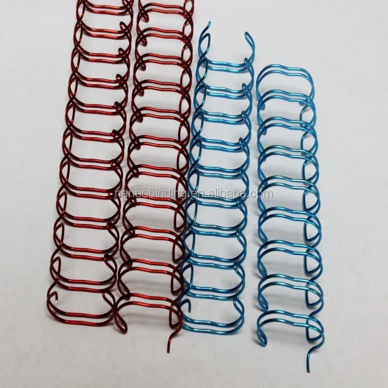 Metal Electroplating Aluminum Twin Ring Binding wire twin ring Binding Wire binding gold color wire o