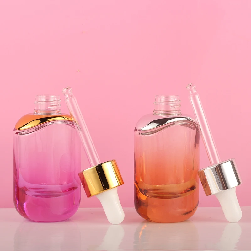 Chinese supplier of high quality shining pump translucent 30Ml serum dropper bottle