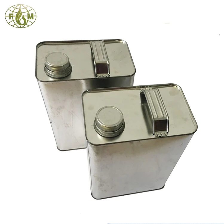 1gallon 4L square metal paint cans for engine oil packaging