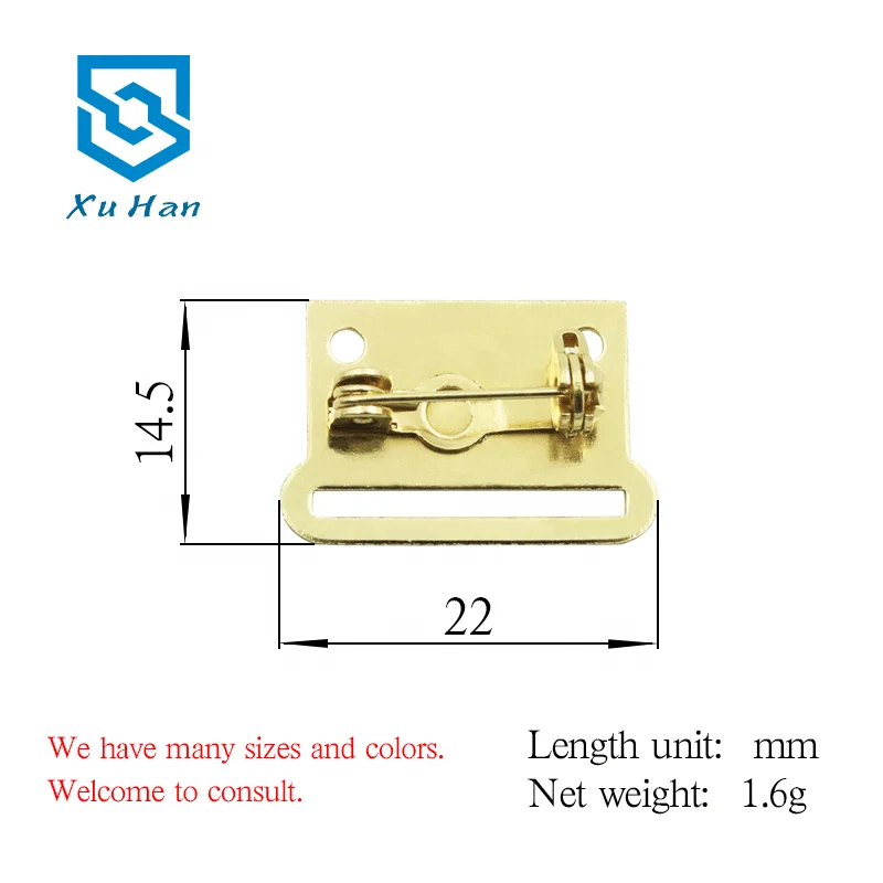 Manufacturer Direct Selling, High Quality Metal badge clip safety pin for medal ribbon