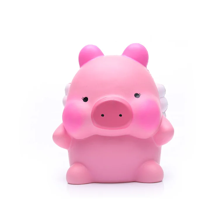 Custom design giant pink flying pig pu toys