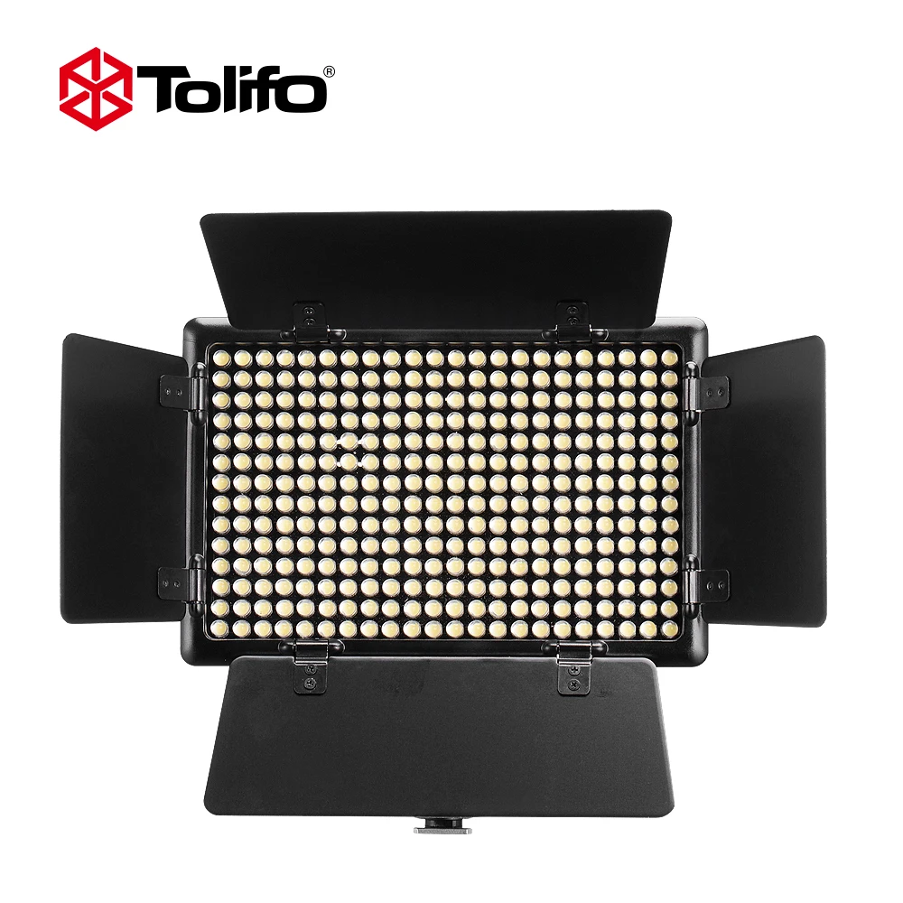 Tolifo 308PCS LED Bi Color Camcorder Camera Battery Video Light