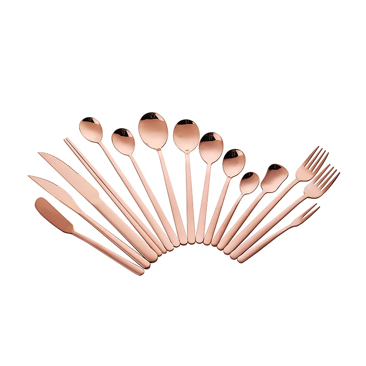 Wholesale stainless steel European palace design gold and silver cutlery set metal fork knife and spoon gift tableware