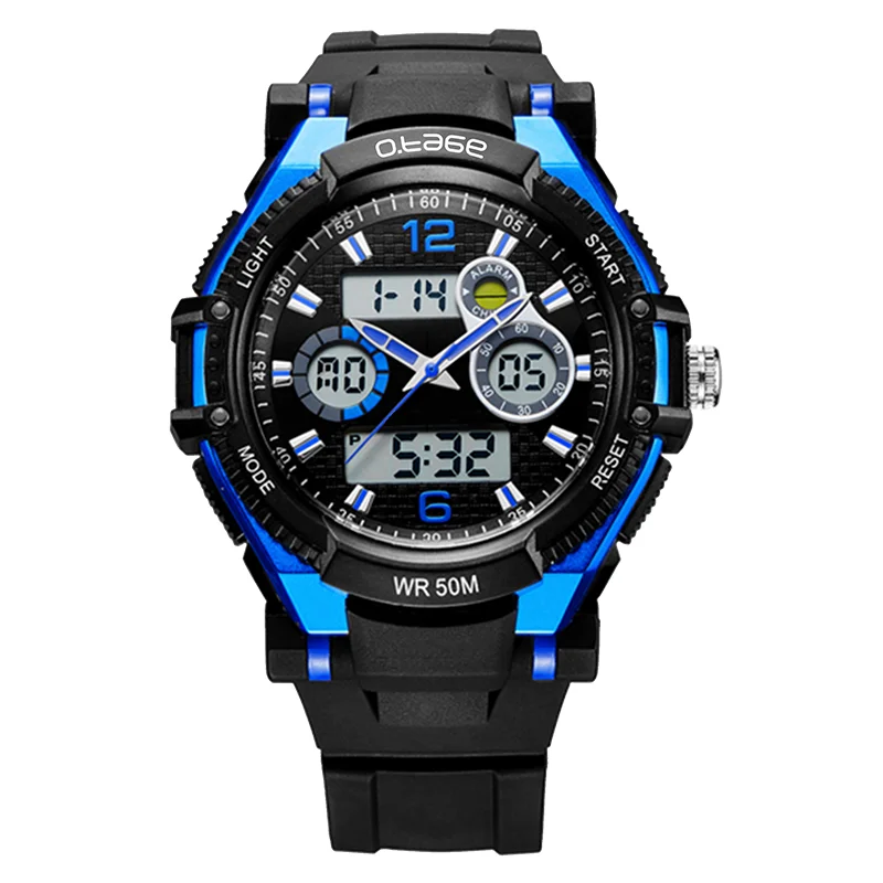 
Water proof watch with chronograph clock for men sports mens waterproof wrist watch 