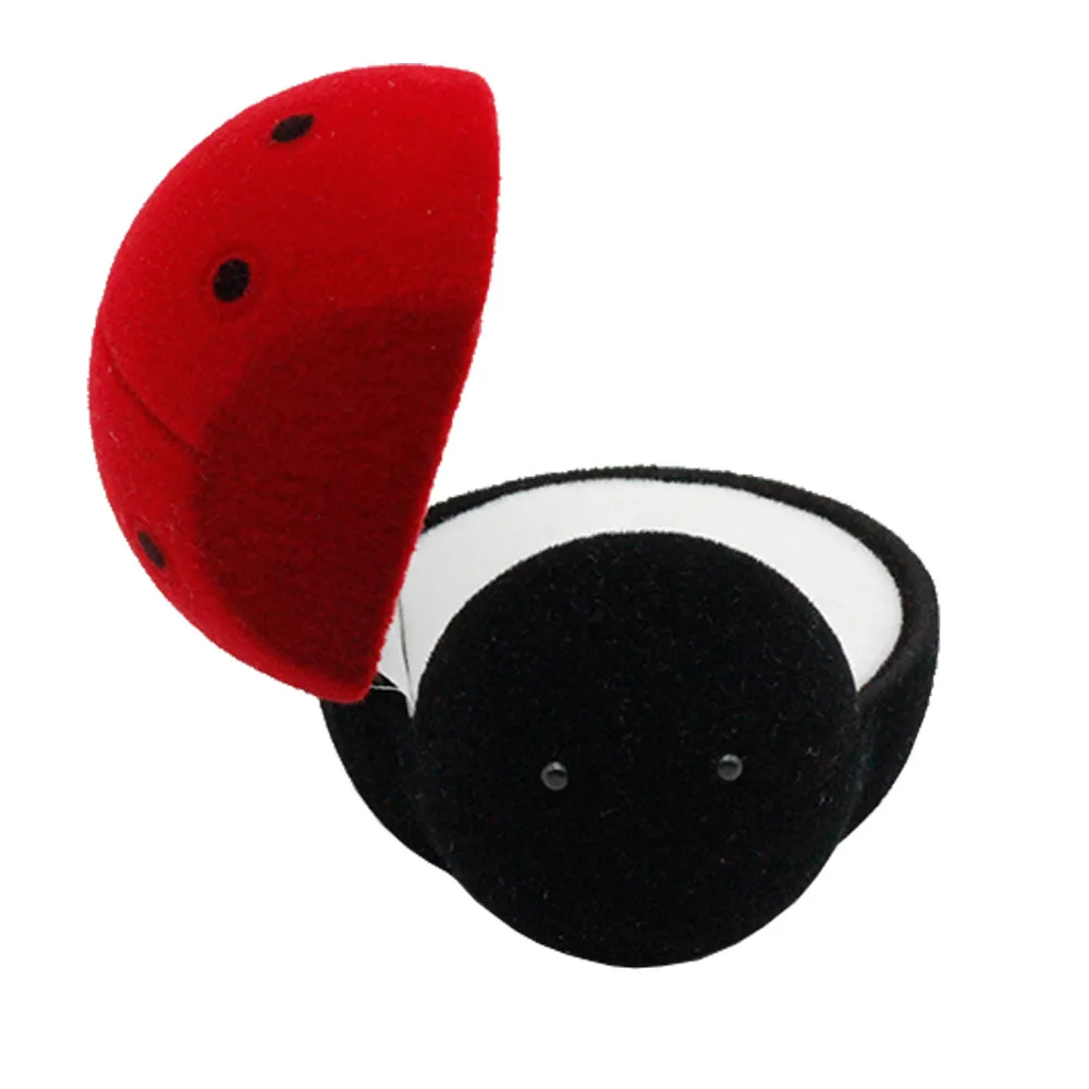 Creative animal shape beetle velvet voice recording jewelry ring box