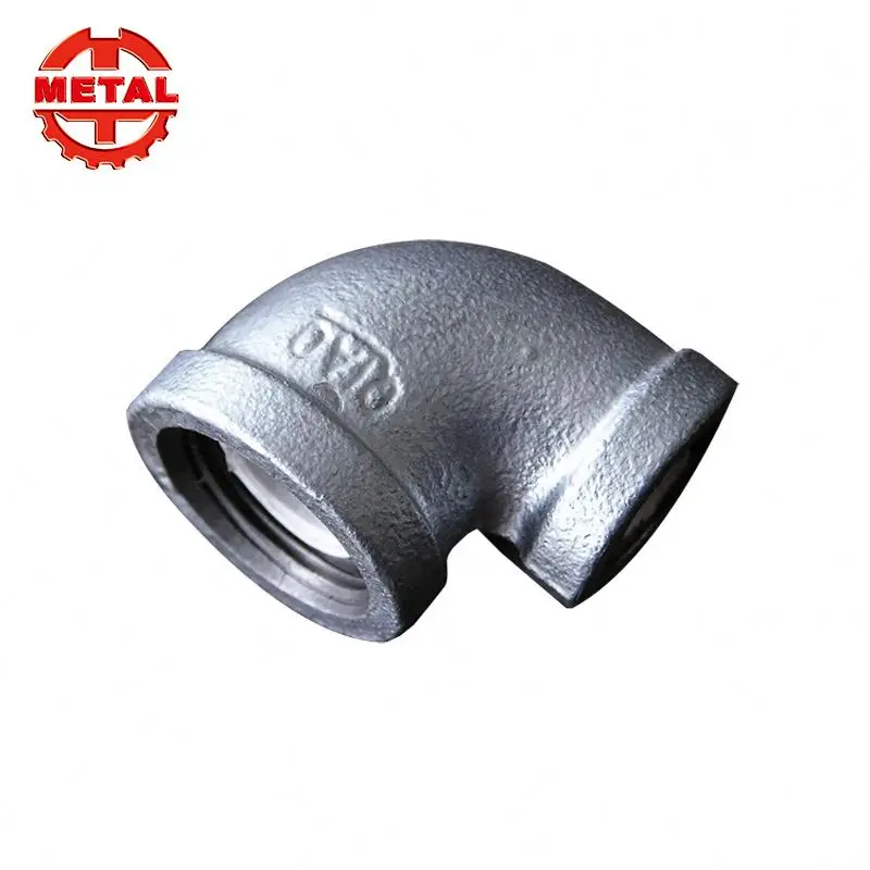 
sgs certified black elbow galvanized malleable iron pipe fittings 
