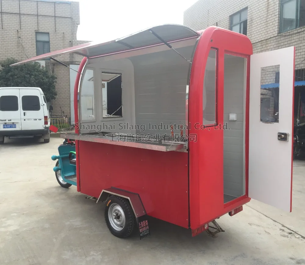 motorized food cart food tricycle cart for sale