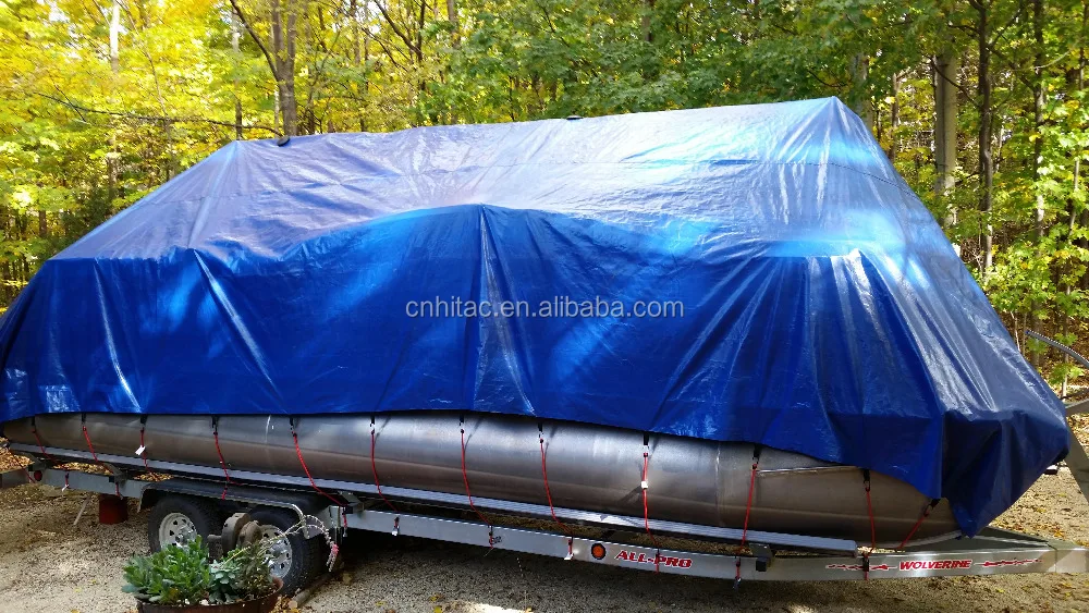 100%Polyester Plastic Boat Cover,Boat Canopy,Boat Awning
