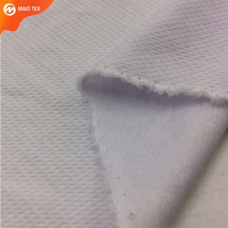 
75D jersey 100% Polyester Moisture Wicking Birdseye mesh Double Knit Fabric 