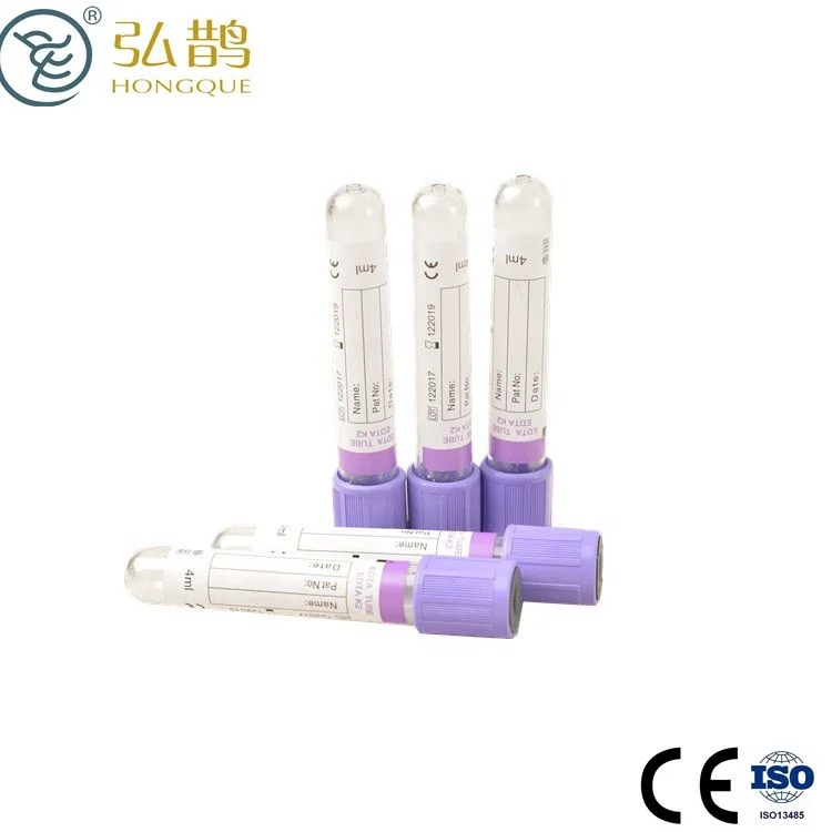 Vacuum blood collection EDTAK3 tube with purple hat