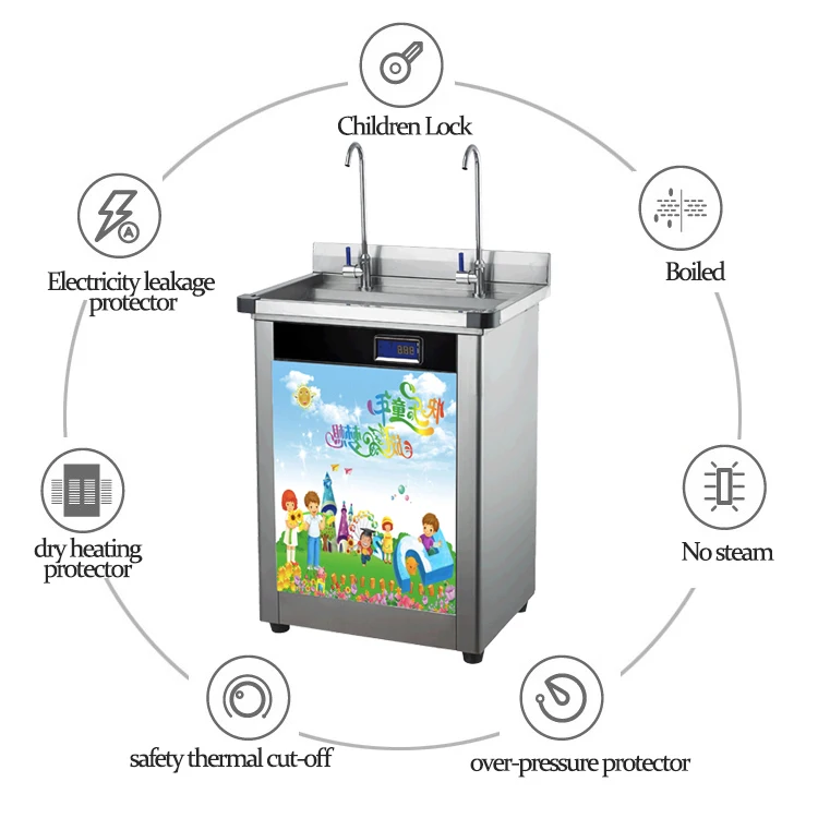 Children Mini Warm Water Dispenser, Normal Water Direct Drinking Fountain