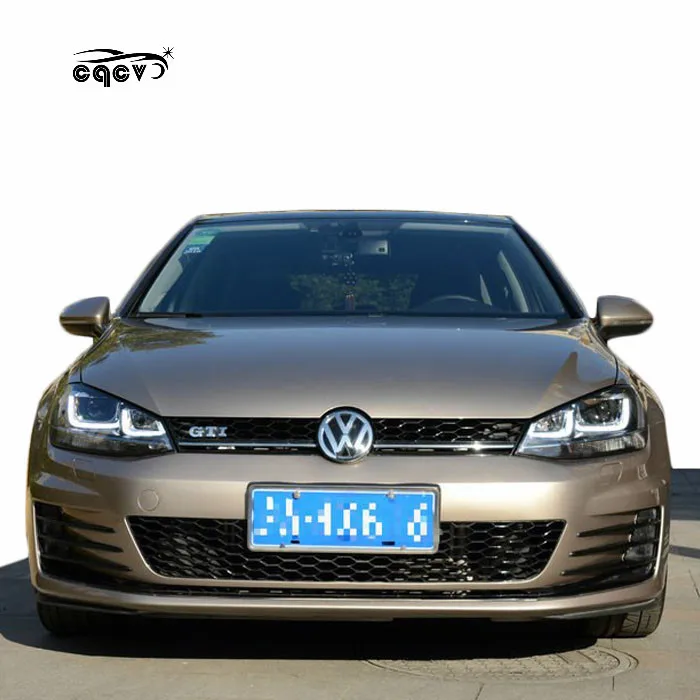 Комплект тела Good fitmen GT & I style для Volkswagen Golf 7, передний бампер, задний бампер, боковые юбки, капюшон и спойлер из углеродного волокна