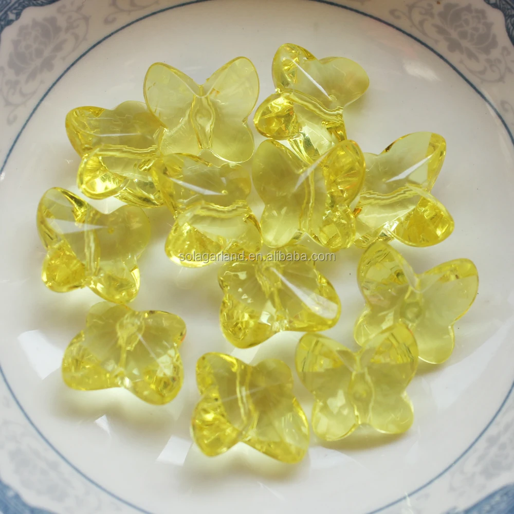 Модные прозрачные акриловые бусины в форме бабочки 10 мм 17 мм, пластиковые бусины для одежды, бусины для девочек, распродажа