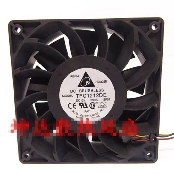 TFC1212DE 12038 120*120*38 12V 3.90A 12CM Вентилятор охлаждения