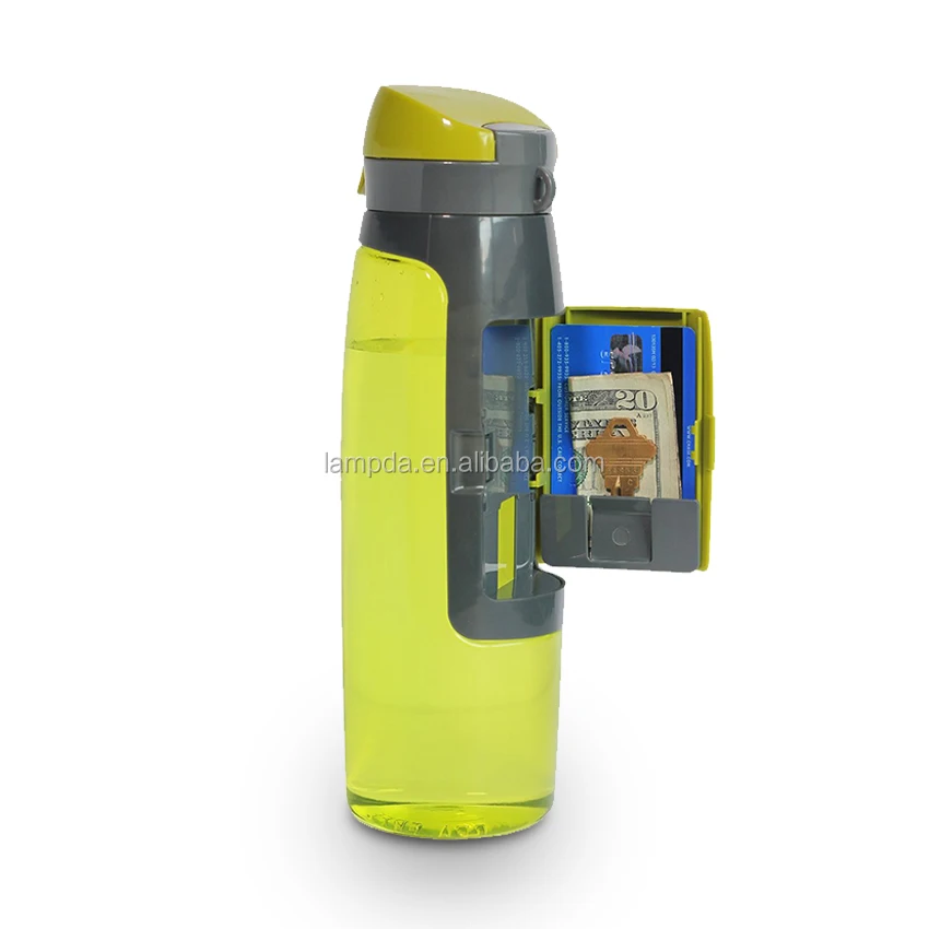 New 2024 product idea unique wallet bottle, recycled plastic bottle, soft shaker water bottle