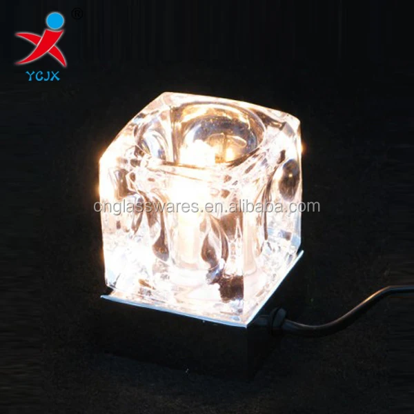 Высококачественная квадратная Подвесная лампа-Кубик из хрустального стекла K9 с абажуром