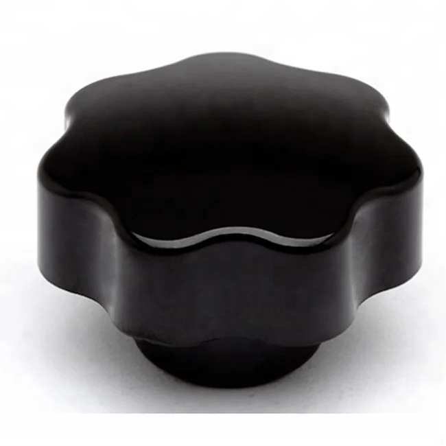High quality Customized Plastic ABS nylon Lobe knob Female and Male handle knobs steel stem and brass insert