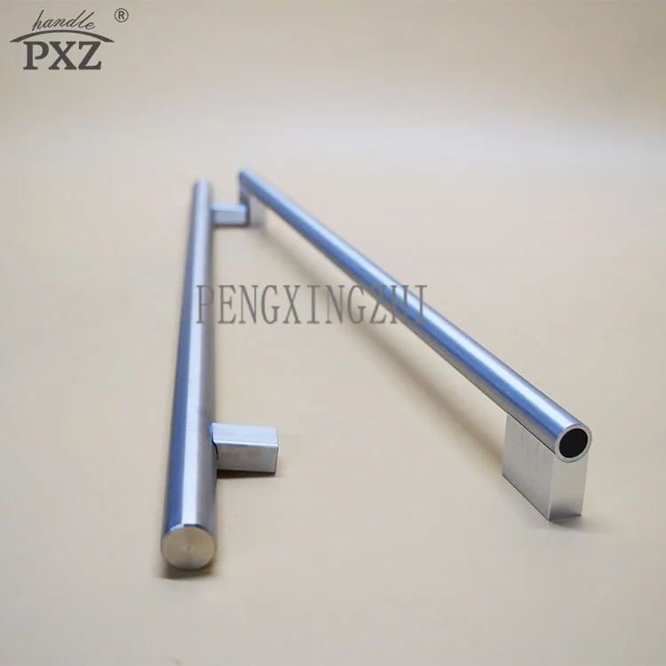 Bottom-Mount Refrigerator Door Handle with cross-hatch texture