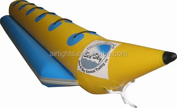 0.9mm PVC thick material quality fly fish inflatable banana boat