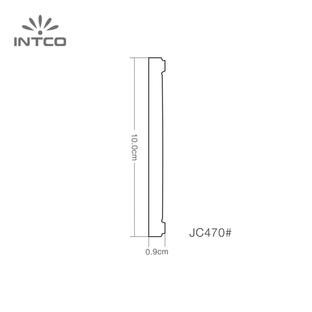 INTCO Quick Install Home Decor Waterproof Wood Texture Wall and Ceiling Moulding Cornice