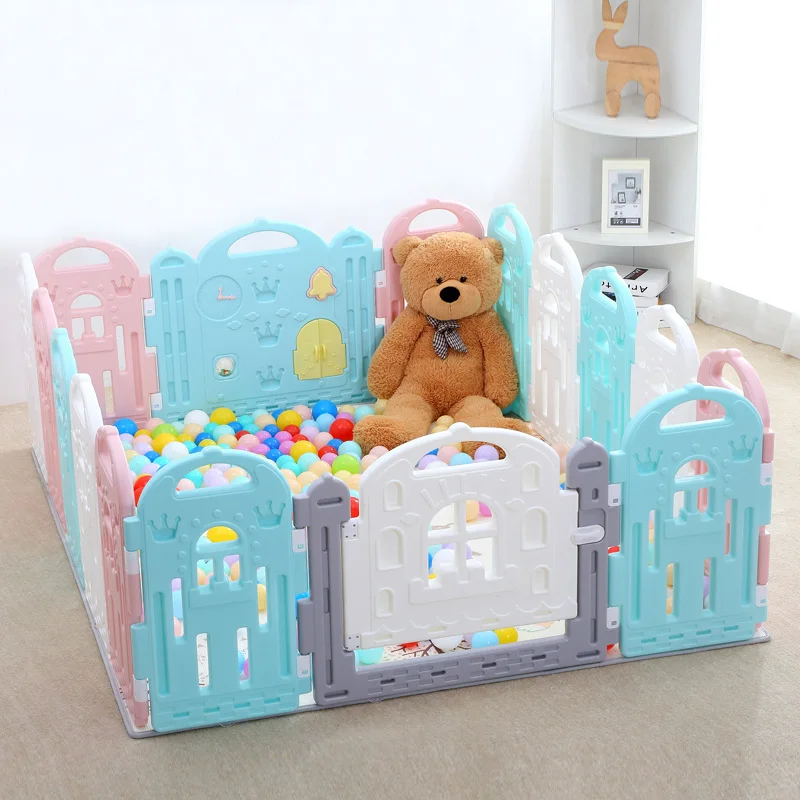 Wholesale eco-friendly plastic baby play pen safety play game fence playpen