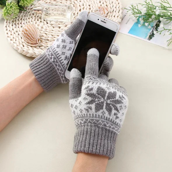 
Custom machine making navy blue gloves men and women black knitted winter safety hand gloves 
