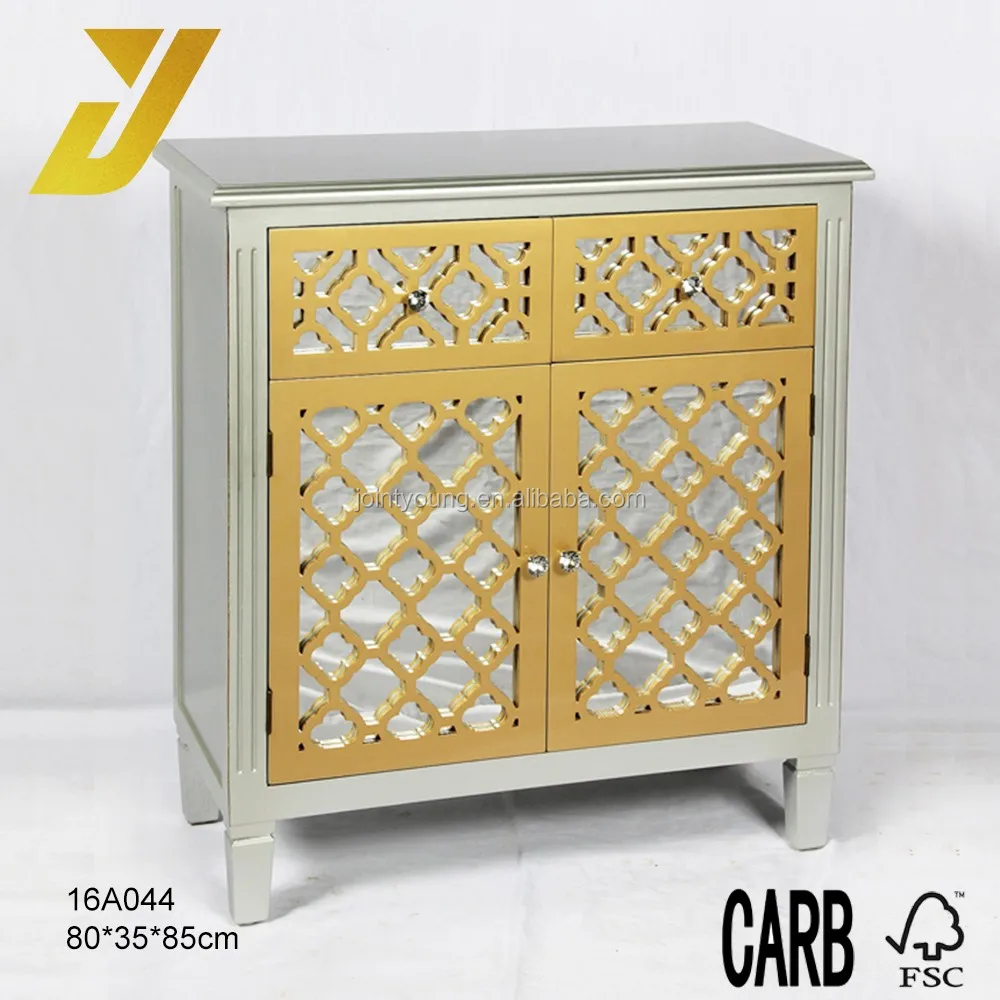 
 2016 2 стеклянных ящика и 2 дверные полые Дизайнерские Шкафы для гостиной  