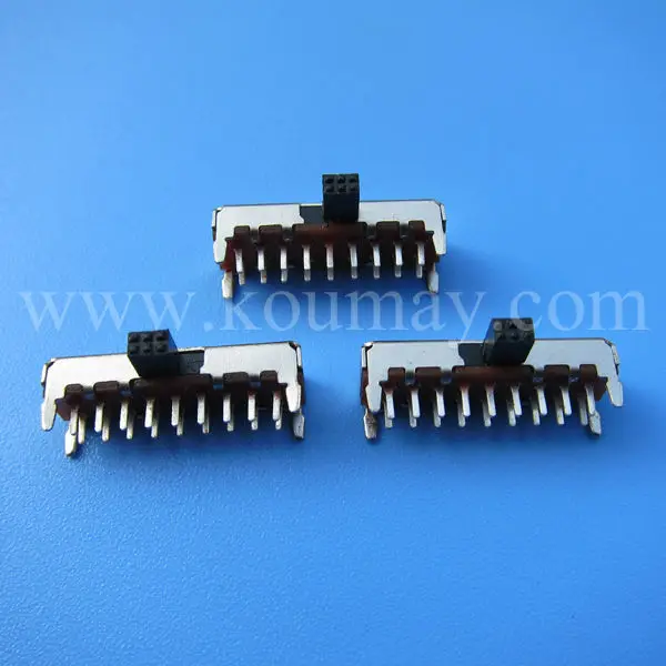 2P2T прямой угол ползунковый Переключатель