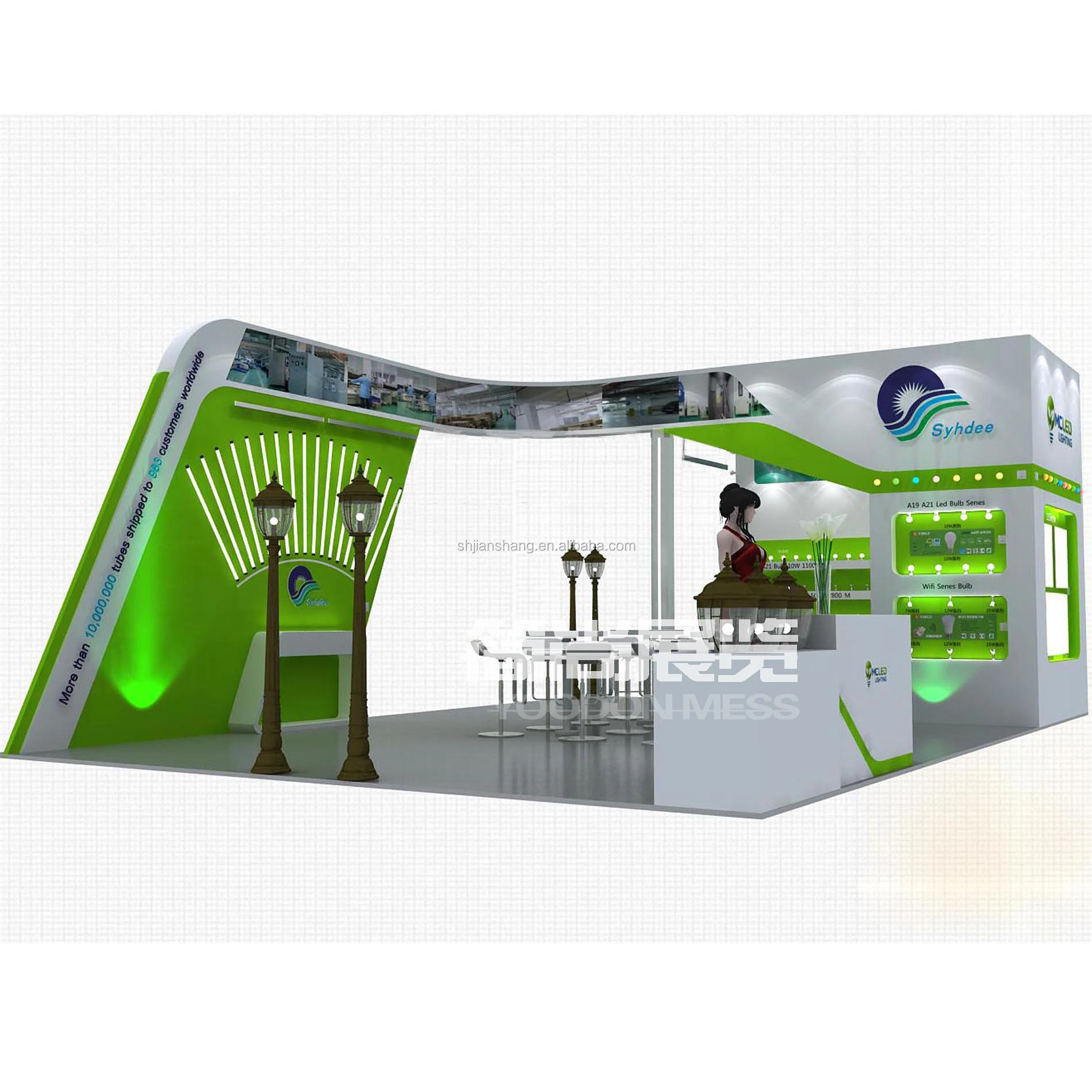 
Free design fast and easy to build, full of personality of the modern creative exhibition and exhibition rack 