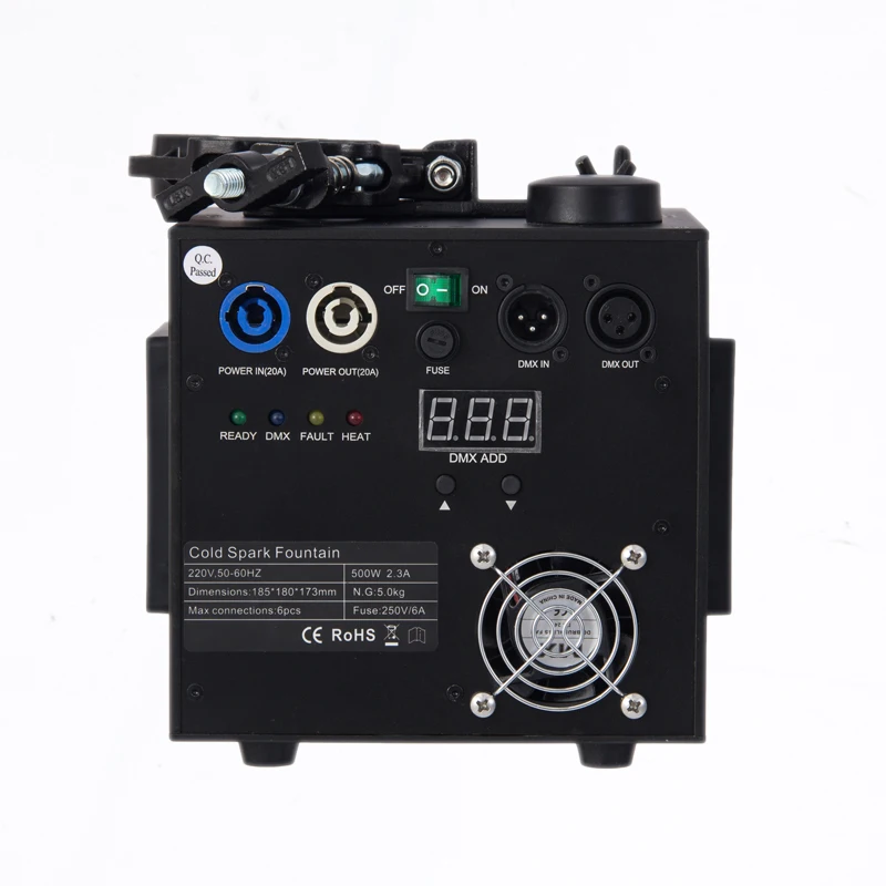 Wireless Control Hanging Waterfall Fountain Fireworks DMX Cold Spark Fall Machine