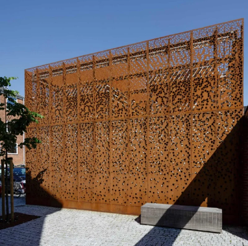 Perforated Corten Steel Sheet/Facade/cladding