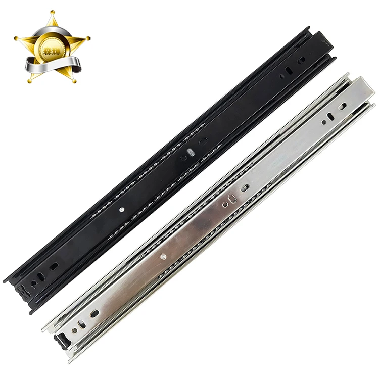 35mm Kitchen Drawer Slide Rail Full Extension Telescopic Channel Ball Bearing Drawer Runners